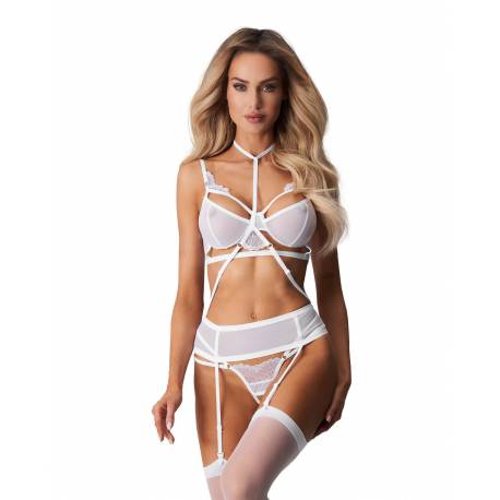 Premisis White Otwarty Komplet 3-Częściowy L/xl