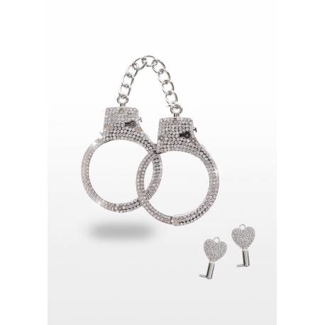 Diamond Wrist Cuffs Silver Silver