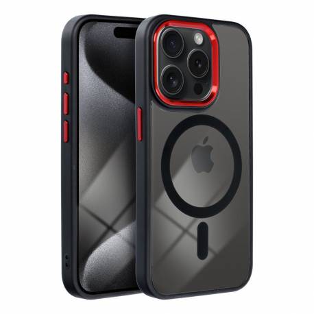Futerał Color Edge Mag Cover Kompatybilny Z Magsafe Do Iphone 11 Czarno Czerwony