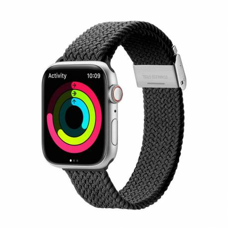 Dux Ducis Pasek Mixture Ii Pleciony Do Apple Watch 42 / 44 / 45 Mm Czarna