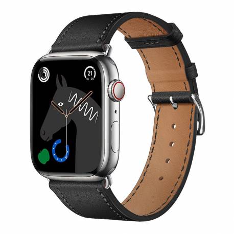 Pasek Do Apple Watch Forcell F-Design Fa20 Magnetyczny Skóra Ekologiczna 38 / 40 / 41 Mm Czarny