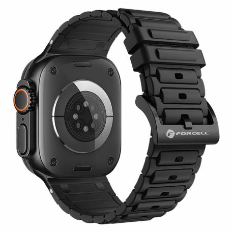 Pasek Do Apple Watch Forcell F-Design Fa06 Silikon 38 / 40 / 41 Mm Czarny