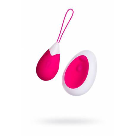 A-Toys, Vibrating Egg With Remote Control, Silicone, Pink And White, 12 Cm