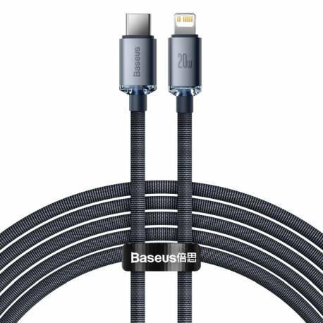 Baseus Kabel Typ C Do Apple Lightning 8-Pin Pd20W Power Delivery Crystal Shine Cajy000301 2M Czarny