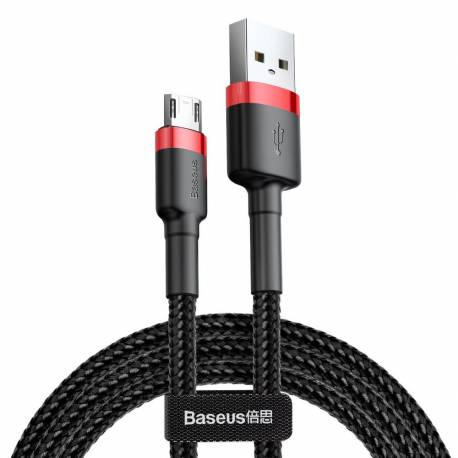 Baseus Kabel Usb Cafule Micro 1,5A Camklf-C91 2 Metry Czerwono-Czarny