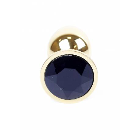 Plug-Jewellery Gold Plug- Black