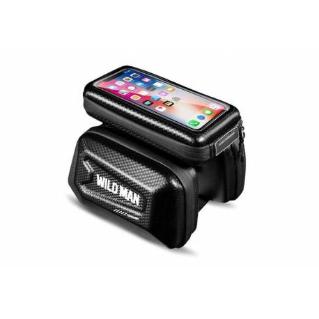 Wildman Sakwa Rowerowa Na Ramę Na Zamek 1,2L (4"-7") E6S Czarna