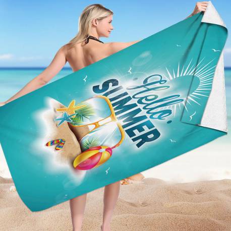 Ręcznik Plażowy Prostokątny Hello Summer 150X70 Rec54Wz5