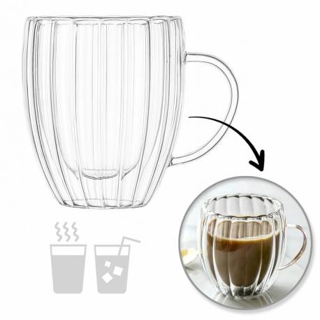 Szklanka Termiczna Ryflowana 250 Ml 1Szt Szk43Wz5