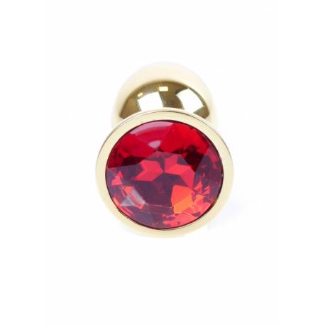 Plug-Jewellery Gold Plug- Red