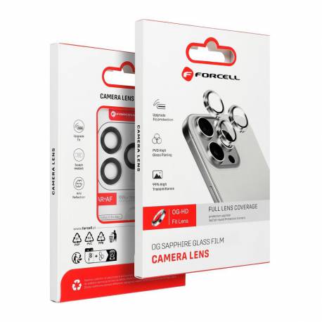 Szkło Hartowane Forcell Premium Do Aparatu - Do Iphone 12 / 12 Mini Niebieski