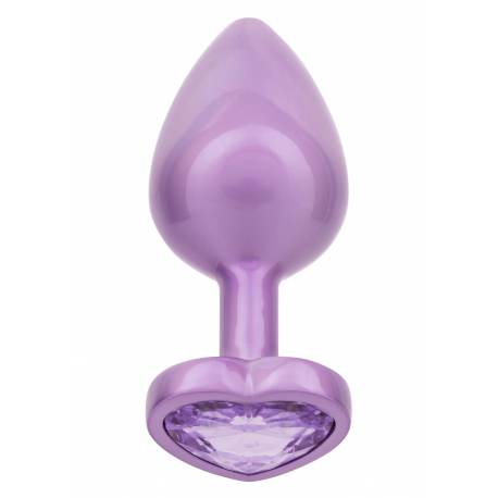 Diamond Heart Plug Large Purple