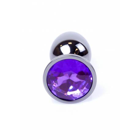Plug-Jewellery Dark Silver Plug- Purple