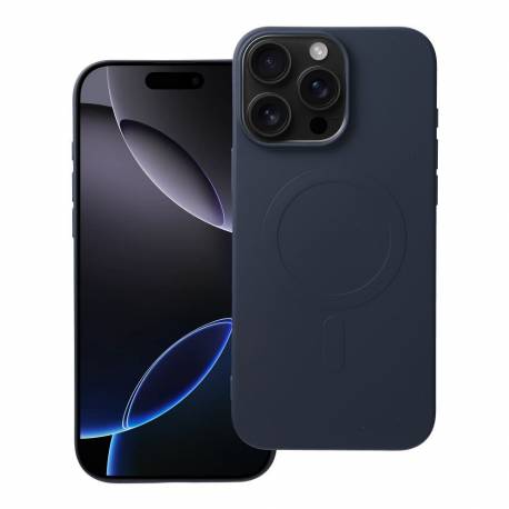 Futerał Silicone Mag Cover (Big Hole) Kompatybilny Z Magsafe Do Iphone 16 Pro Max Tytanowy Niebieski