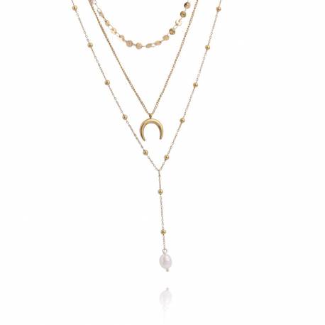 Naszyjnik Stal Chirurgiczna Pozłacana 14K Gold Nst1448