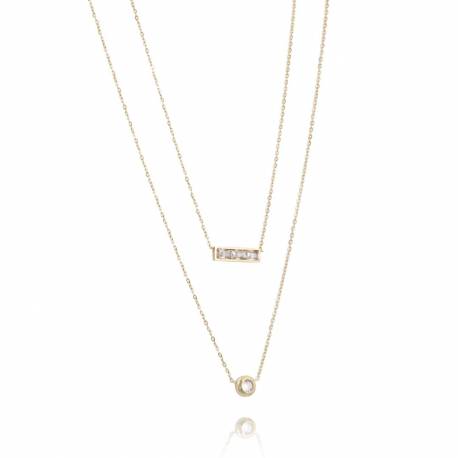 Naszyjnik Stal Chirurgiczna Pozłacana 14K Gold Nst1392