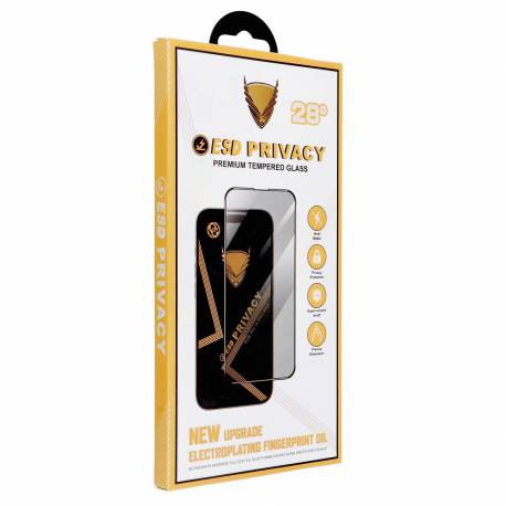 Szkło Hartowane Og 6D Premium Privacy Glass - Do Iphone 17 Pro Czarny