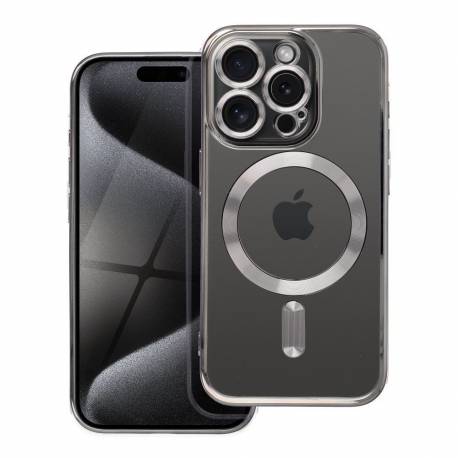 Futerał Electro Mag Cover Kompatybilny Z Magsafe Do Iphone 17 Pro Max Tytanowy Szary