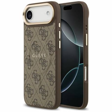 Guess Futerał Do Iphone 17 Air Kompatybilny Z Magsafe Guhmp17Mp4Msegcw (Pu 4G W/ Classic) Brązowy