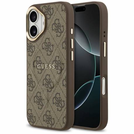 Guess Futerał Do Iphone 17 Kompatybilny Z Magsafe Guhmp17Sp4Msegcw (Pu 4G W/ Classic) Brązowy