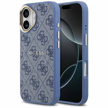 Guess Futerał Do Iphone 17 Kompatybilny Z Magsafe Guhmp17Sp4Msegcb (Pu 4G W/ Classic) Niebieski