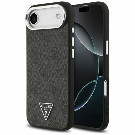 Guess Futerał Do Iphone 17 Air Kompatybilny Z Magsafe Guhmp17Mp4Tsrcmk (Pu 4G W/triangle Logo Sl) Czarny