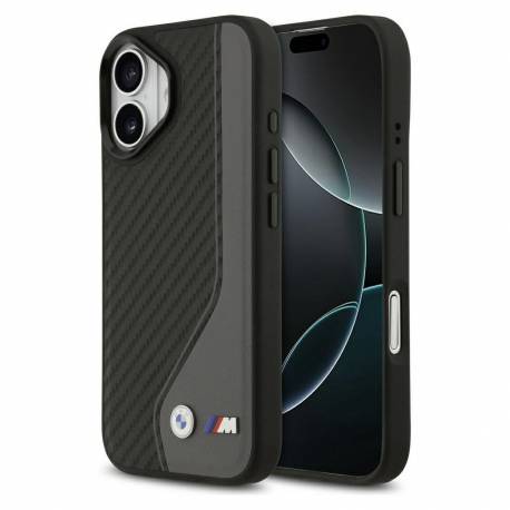 Bmw Futerał Do Iphone 17 Kompatybilny Z Magsafe Bmhmp17S25Pccscak (Pu Carbon Logo) Anthracite