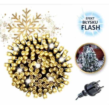 Światełka Lampki 500 Led Ciepły Biały, Flash Biały Lamp31Cb