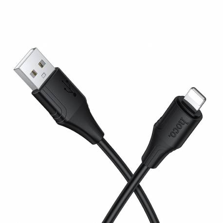 Kabel Silikonowy Usb A Do Lightning Hoco 2,4A 1 M X124 Czarny